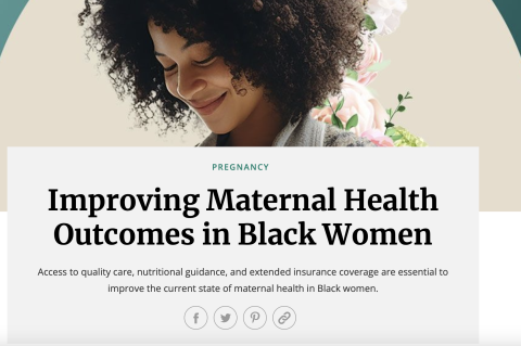 Improving Maternal Health Outcomes in Black Women