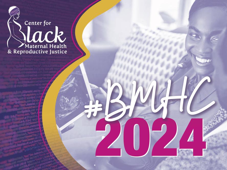 A graphic to promote the Black Maternal Health Center's annual conference in 2024